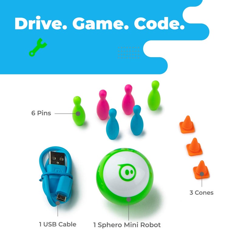 Sphero Mini (Green) â€“ Coding Robot Ball for Kids â€“ Fun STEM & AI Learning and Gaming for Ages 8+ â€“ Tabletop-Friendly - Image 2